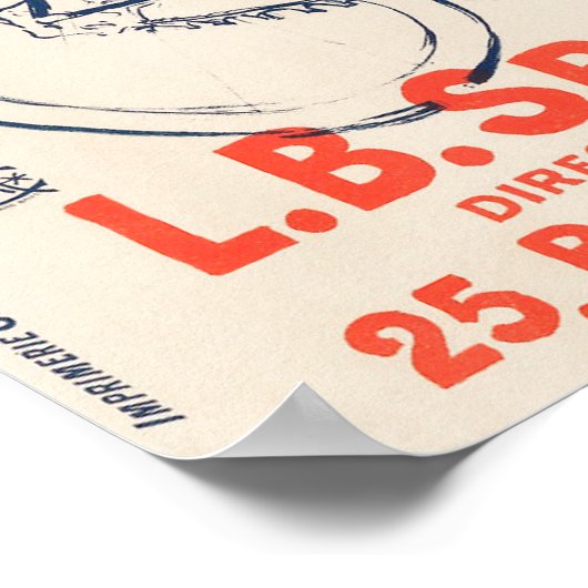 Fahrradrennen Poster (Ecke)