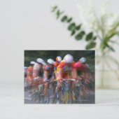 Fahrradrennen Postkarte (Stehend Vorderseite)