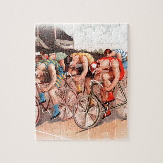 Fahrradrennen Puzzle (Vertikal)