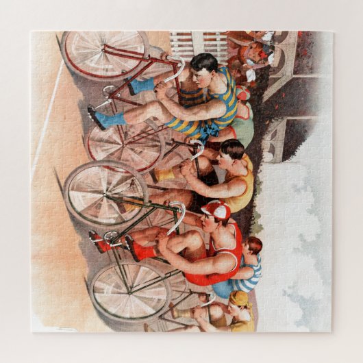 Fahrradrennen Puzzle (Horizontal)