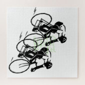Fahrradrennen  puzzle (Horizontal)