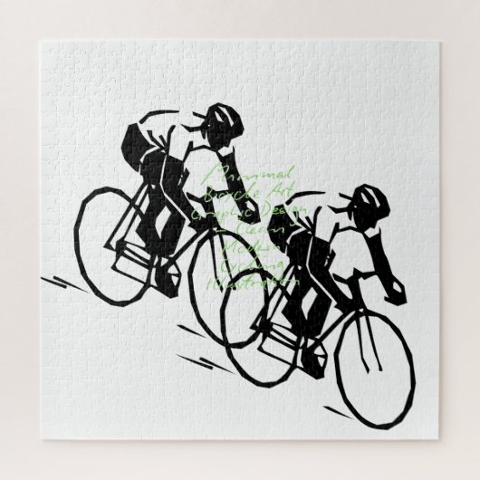 Fahrradrennen  puzzle (Vertikal)