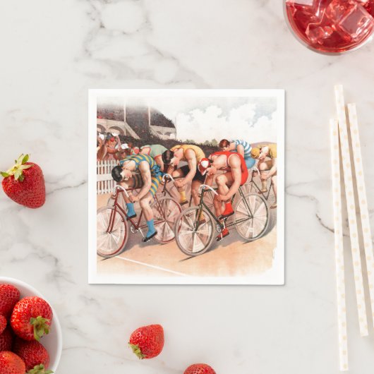 Fahrradrennen Serviette (Beispiel)
