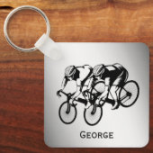 Fahrradrennen Silver Personal Schlüsselanhänger (Vorderseite)