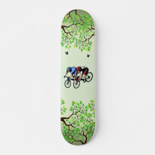 Fahrradrennen Skateboard