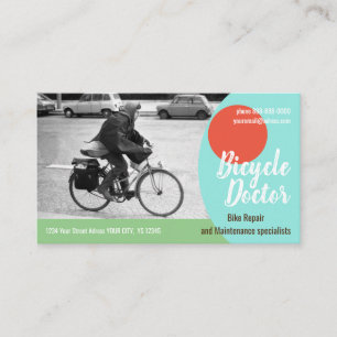 FAHRRADREPARATUR Standard, 3,5" x 2,0" Visitenkart Visitenkarte