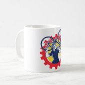Fahrradreparaturen Cyclist-Kaffee-Tasse Kaffeetasse (Vorderseite Links)