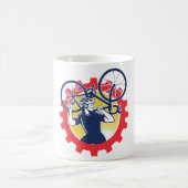 Fahrradreparaturen Cyclist-Kaffee-Tasse Kaffeetasse (Mittel)
