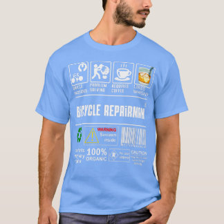 Fahrradreparaturfähigkeiten inklusive Fahrradfreun T-Shirt