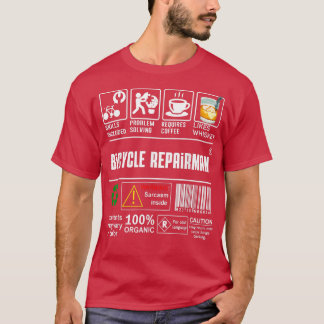 Fahrradreparaturfähigkeiten inklusive Fahrradfreun T-Shirt