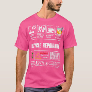 Fahrradreparaturfähigkeiten inklusive Fahrradfreun T-Shirt