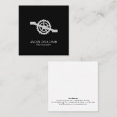 Fahrradreparaturfahrer Quadratische Visitenkarte (Vorne/Hinten)