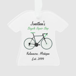 Fahrradreparaturgeschäft Weihnachtsschmuck Ornament