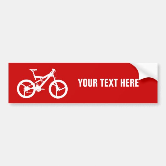 Fahrradschablone Autoaufkleber (Vorne)
