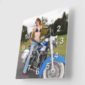 Fahrradschecker-Uhr Quadratische Wanduhr (Winkel)