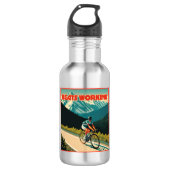 Fahrradschläger Edelstahlflasche (Vorderseite)