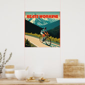 Fahrradschläger Poster (Küche)