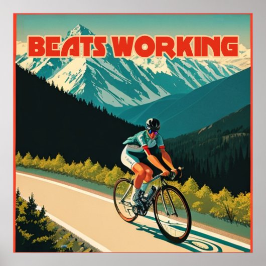 Fahrradschläger Poster (Vorne)
