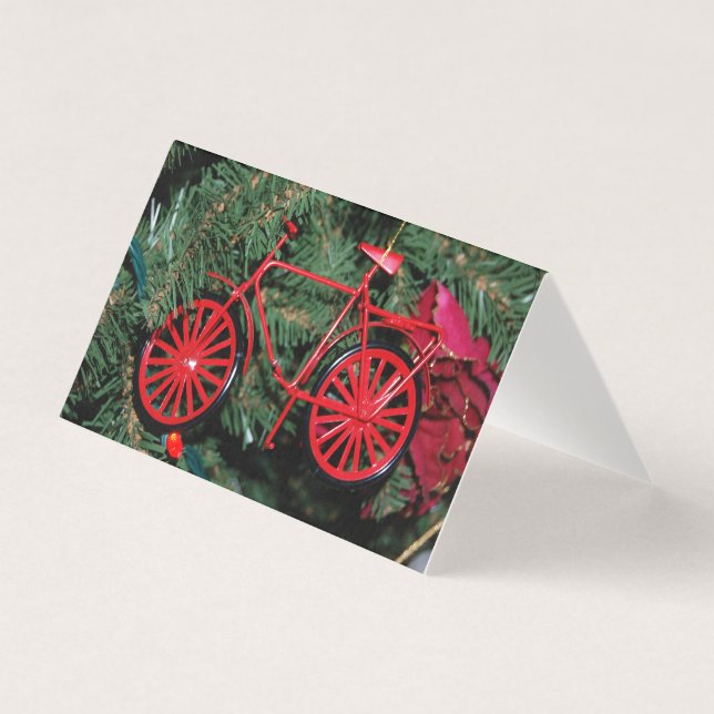 Fahrradschmuck auf einem Weihnachtsbaum (Vorderseite)