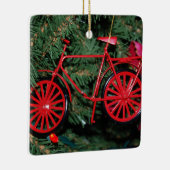 Fahrradschmuck auf einem Weihnachtsbaum Keramikornament (Rechts)