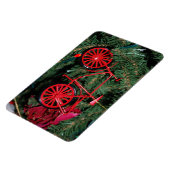 Fahrradschmuck auf einem Weihnachtsbaum Magnet (Linke Seite)