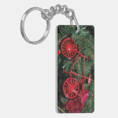Fahrradschmuck auf einem Weihnachtsbaum Schlüsselanhänger (Vorderseite links)