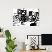 Fahrradschuppen mit Gewehr und Jack Poster (Heimbüro)