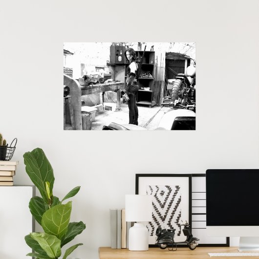 Fahrradschuppen Poster (Heimbüro)