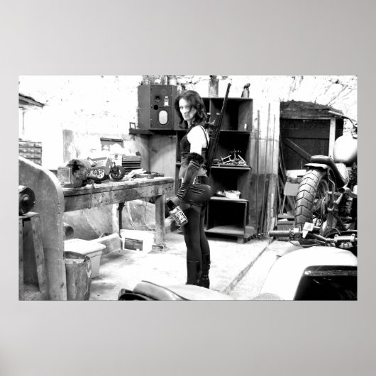 Fahrradschuppen Poster (Vorne)