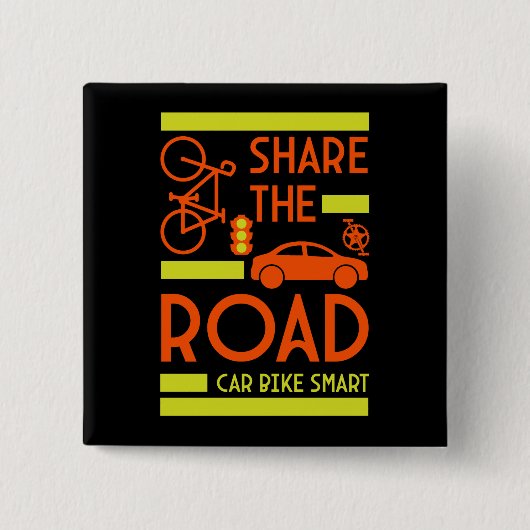 Fahrradsicherheit Button (Vorderseite)