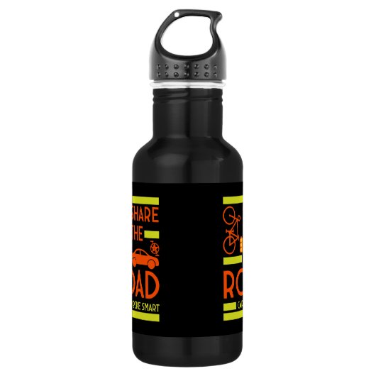 Fahrradsicherheit Edelstahlflasche (Vorderseite)