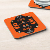 Fahrradsicherheit Getränkeuntersetzer (Linke Seite)