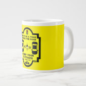Fahrradsicherheit Jumbo-Tasse (Vorderseite Rechts)