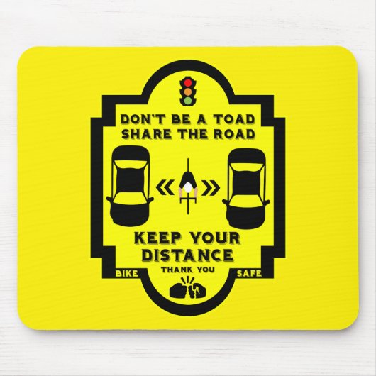 Fahrradsicherheit Mousepad (Vorne)