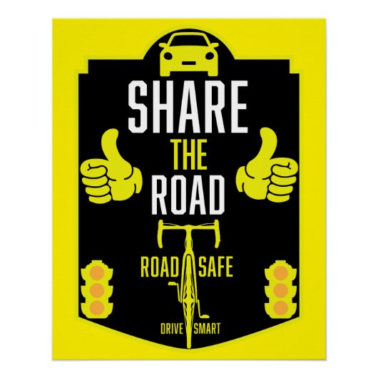 Fahrradsicherheit Poster (Vorderseite)