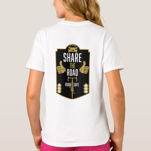 Fahrradsicherheit T-Shirt (Rückseite)
