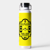 Fahrradsicherheit Trinkflasche (Rückseite)