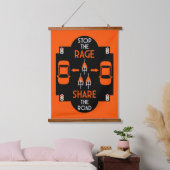 Fahrradsicherheit Wandteppich Mit Holzrahmen (Schlafzimmer)