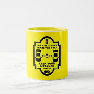 Fahrradsicherheit Zweifarbige Tasse