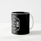 Fahrradsicherheit Zweifarbige Tasse (VorderseiteRechts)