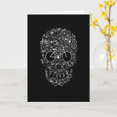 Fahrradskull Karte (Gelbe Blume)