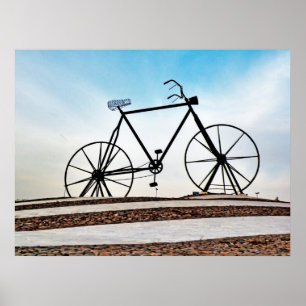 Fahrradskulptur-Fotografie Poster