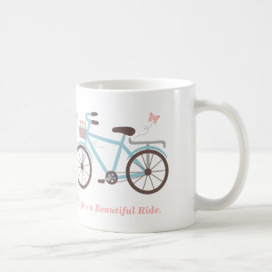 Fahrradsprüche Das Leben ist eine schöne Reise Kaffeetasse