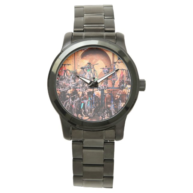 Fahrradständer Armbanduhr (Vorderseite)