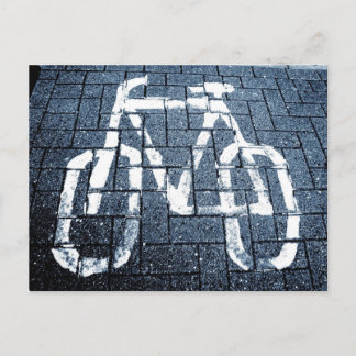 Fahrradstrecke - II Postkarte