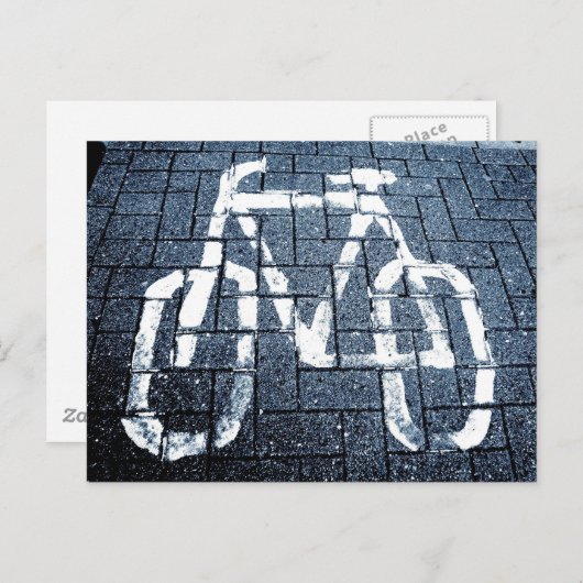 Fahrradstrecke - II Postkarte (Vorne/Hinten)