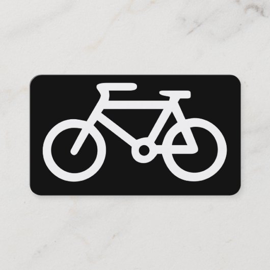 Fahrradsymbol Visitenkarte (Vorderseite)