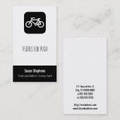 Fahrradsymbol Visitenkarte (Vorne/Hinten)