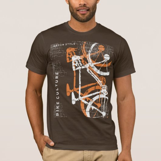 Fahrradtheater cool-brauner Tee (Vorderseite)