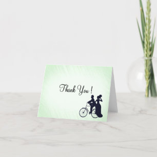 Fahrradthema Hochzeit Einladung Minte
